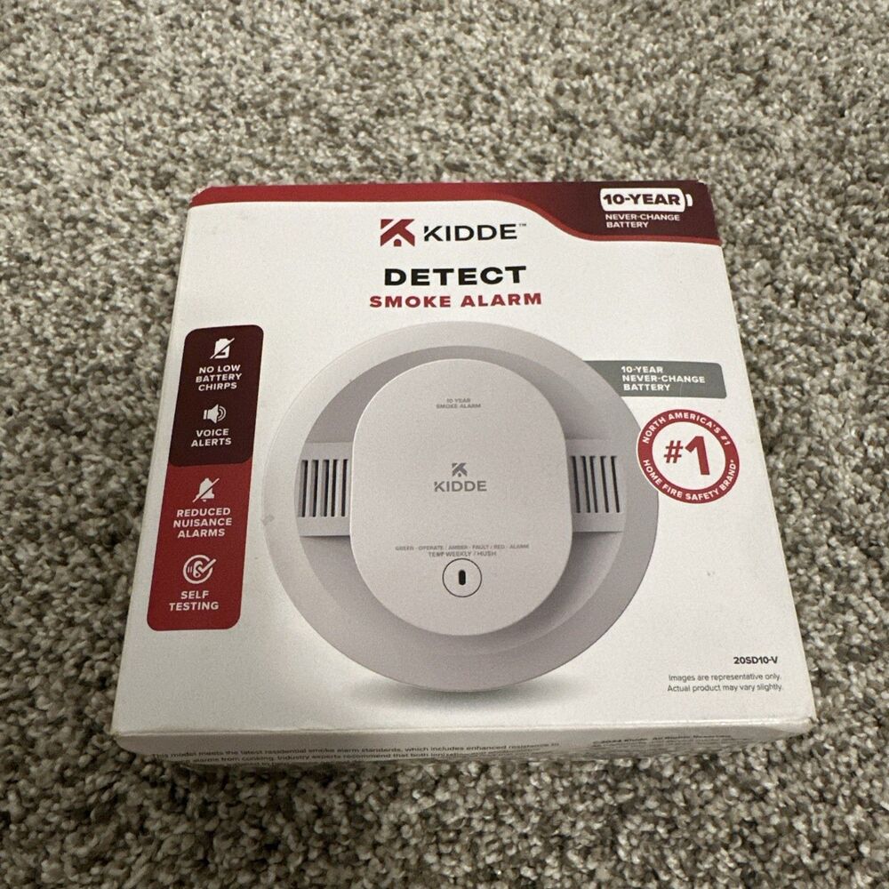 Kidde 20SD10-V Detect Smoke Alarm Model 10 Year Battery Brand New